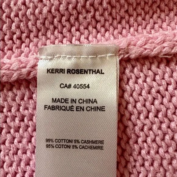 Kerri Rosenthal Pink Heart Knit Sweater - - Picture 14 of 16